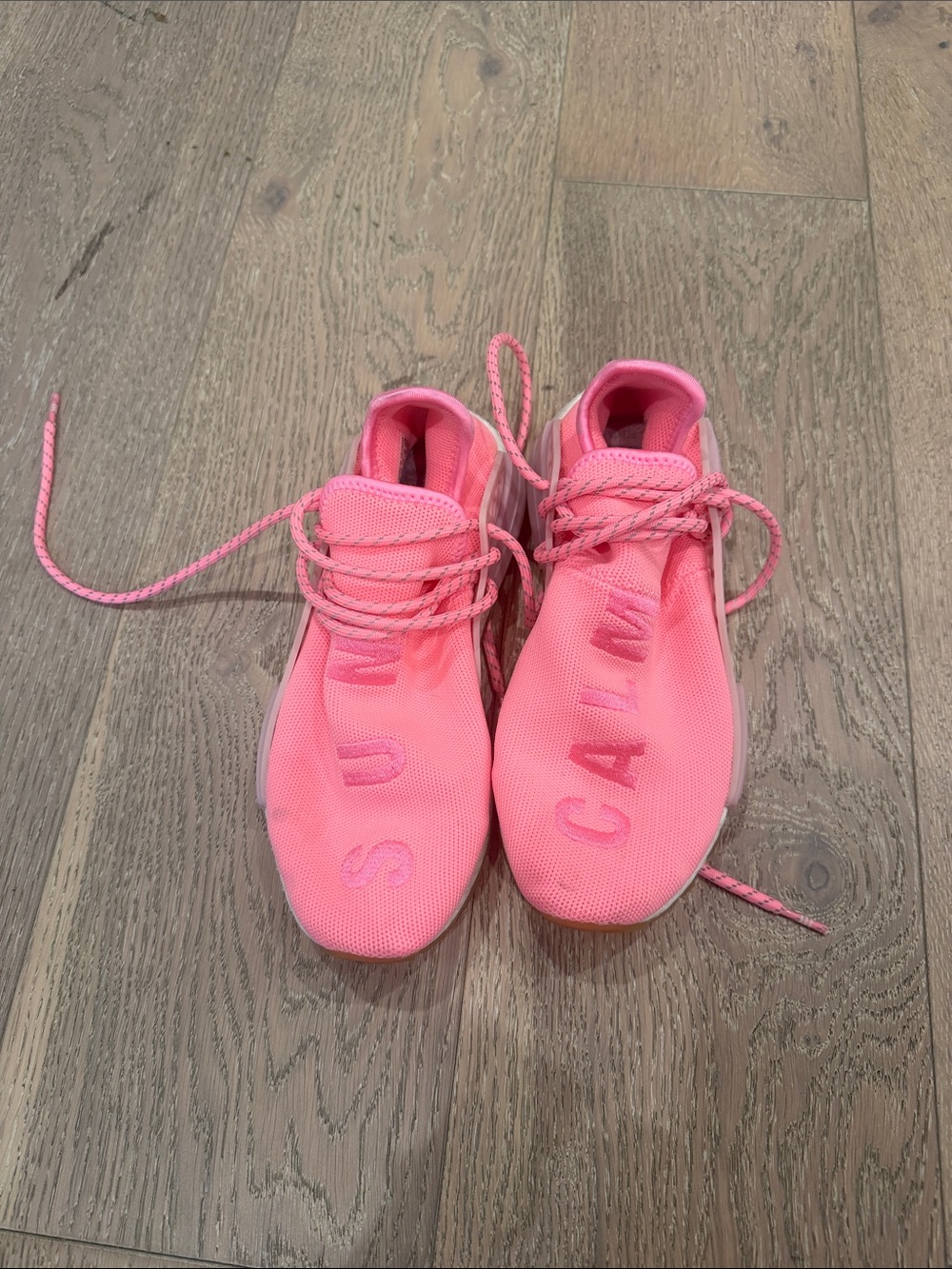 adidas womens Coral Pink Slip-On Sneakers with Lace